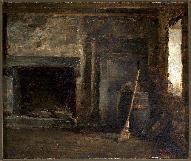 Interior with a barrel. by Cyprian Norwid