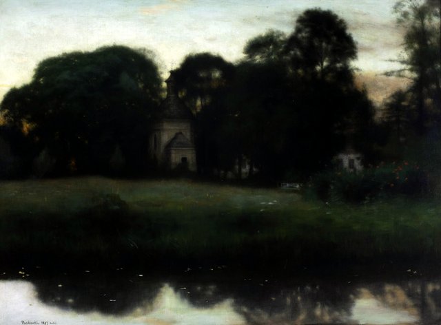 Park in Duboj. by Józef Pankiewicz