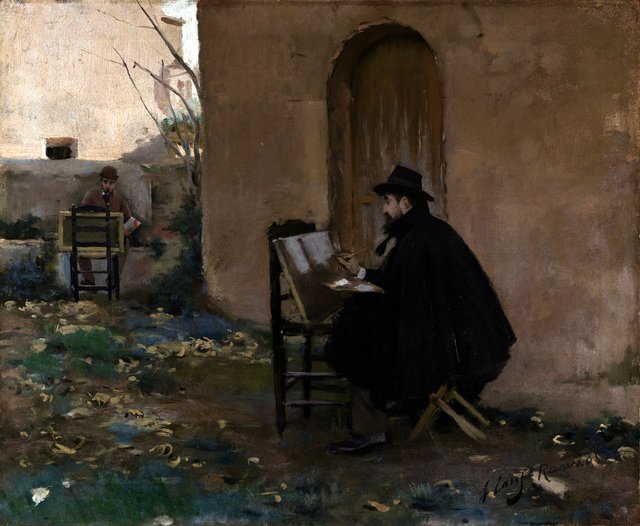 Painting Each Other by Santiago Rusiñol i Prats