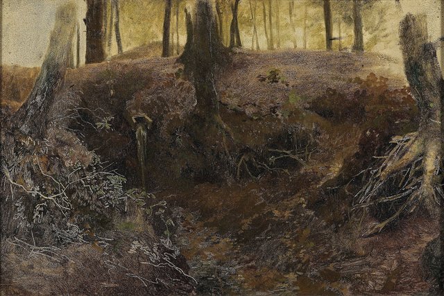 'De Oorsprong' (Woodland Scene at Oosterbeek) by Matthijs Maris