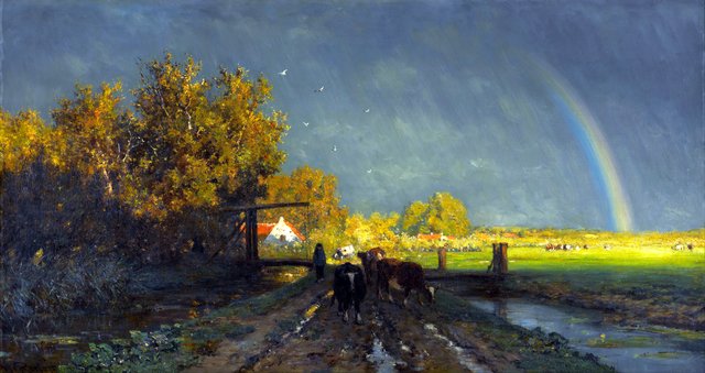The rainbow by Willem Roelofs