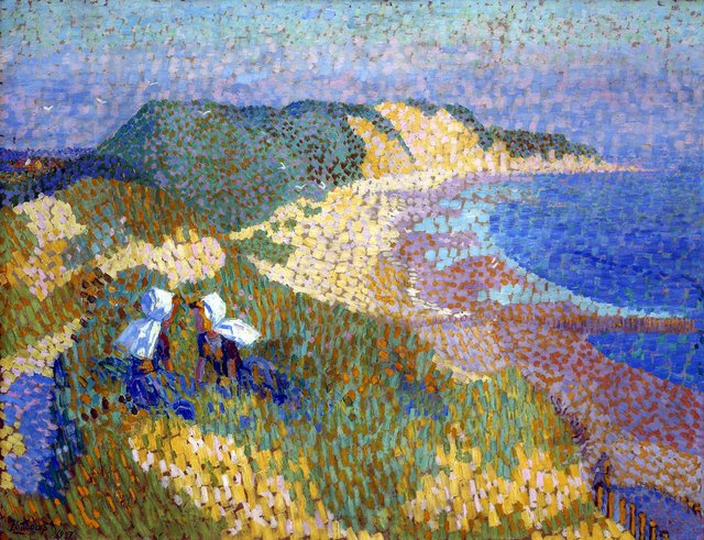 Duinen en zee bij Zoutelande by Jan Toorop