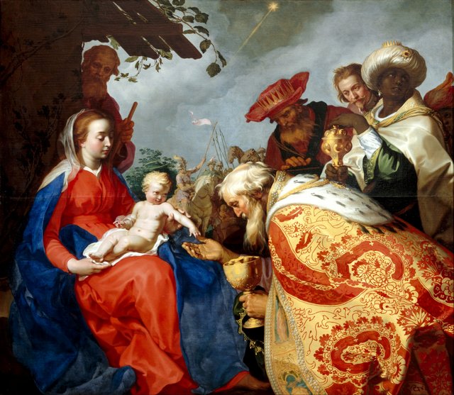 Adoration of the Magi by Abraham Bloemaert