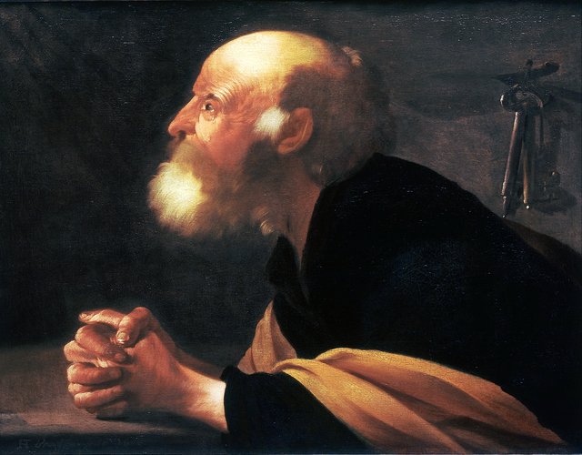 Repentant St. Peter by Hendrick ter Brugghen