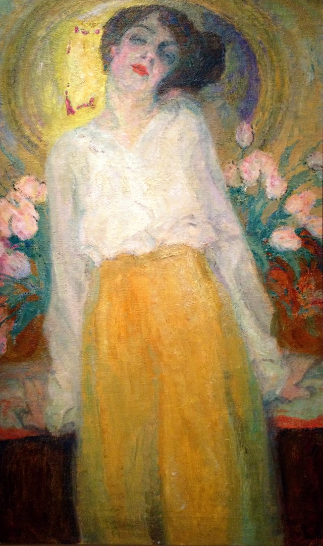 Lente. De actrice Stella van de Wiele (1887-1954) by Frits Van den Berghe
