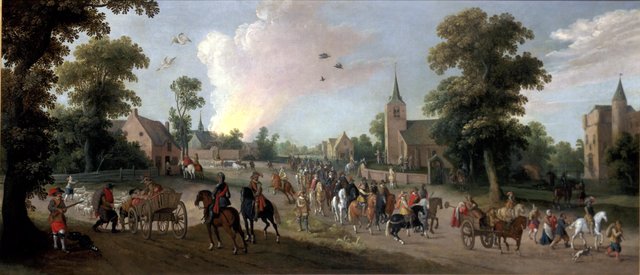 Looting of a Village by Joost Cornelisz Droochsloot