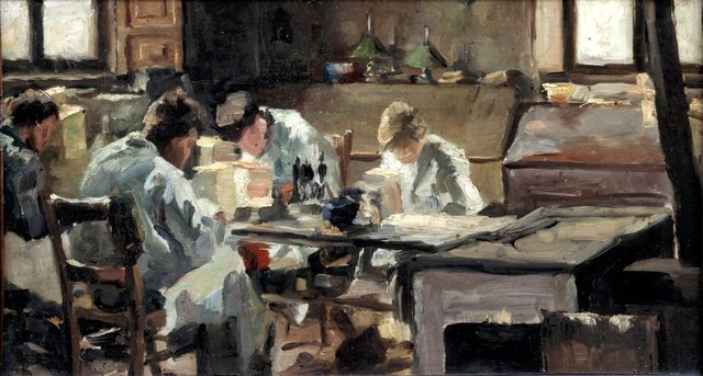Tegelschilders by Anthon van Rappard