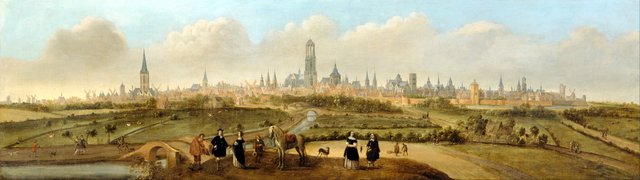View on the city of Utrecht by Joost Cornelisz Droochsloot