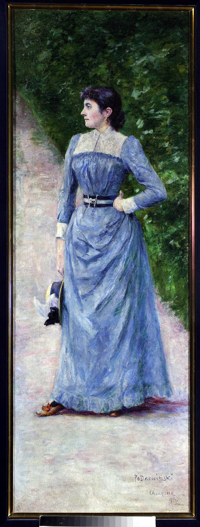 Portrait of Wincentyna Karska. by Władysław Podkowiński
