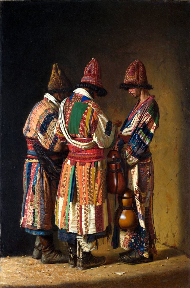 Dervishes in Festive Dress. Tashkent by Vasily Vereshchagin