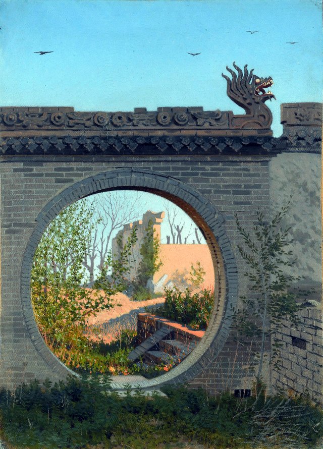 A Garden gate in Chuguchak by Vasily Vereshchagin