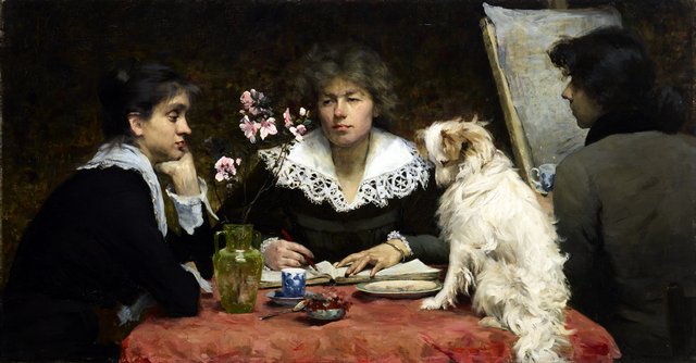 Friends' portrait by Louise Catherine Breslau