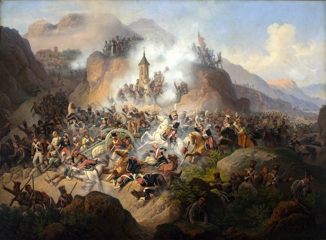 Battle of Somosierra. by January Suchodolski