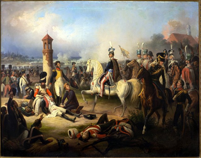 Death of Cyprian Godebski in the Battle of Raszyn by January Suchodolski