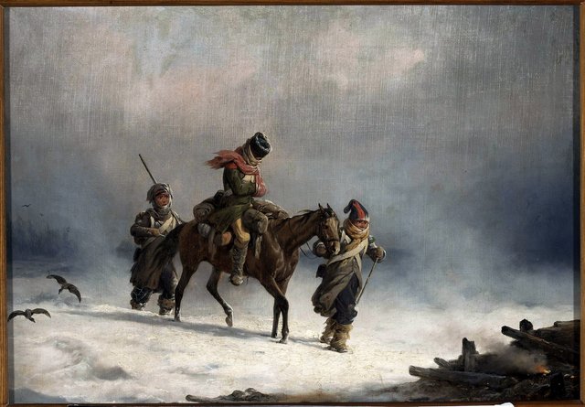 Retreat from Moscow in 1812 by January Suchodolski
