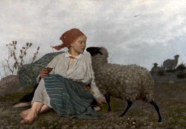 On the pasture. by Stanisław Witkiewicz