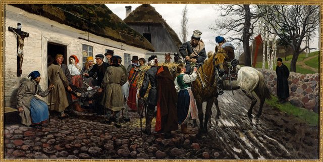 Wounded insurgent. by Stanisław Witkiewicz