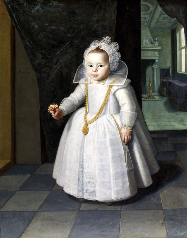 Portrait of a girl by Paulus Moreelse