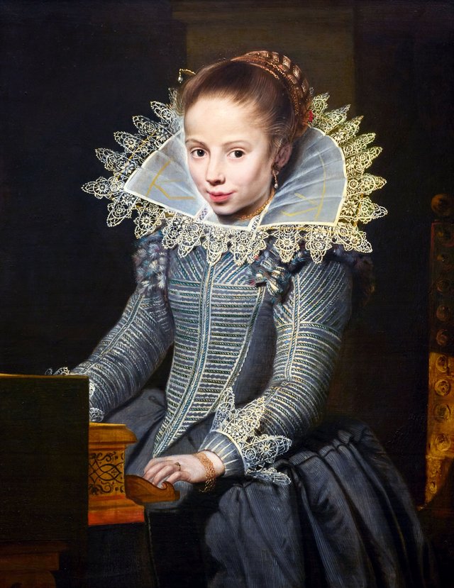 Girl at a Virginal by Cornelis de Vos