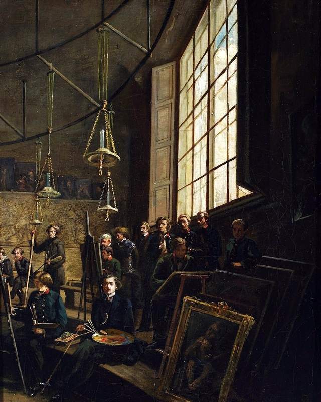 Interior of the Fine Arts School in Warsaw. by Marcin Zaleski