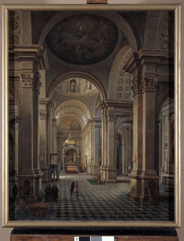 Interior of the All Saints Church in Warsaw. by Marcin Zaleski