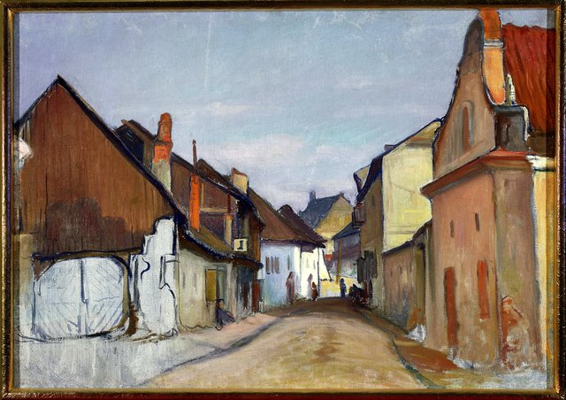 Lubelska Street in Kazimierz. by Władysław Ślewiński