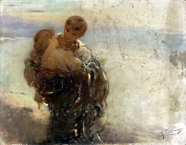 In rapture. by Franciszek Żmurko