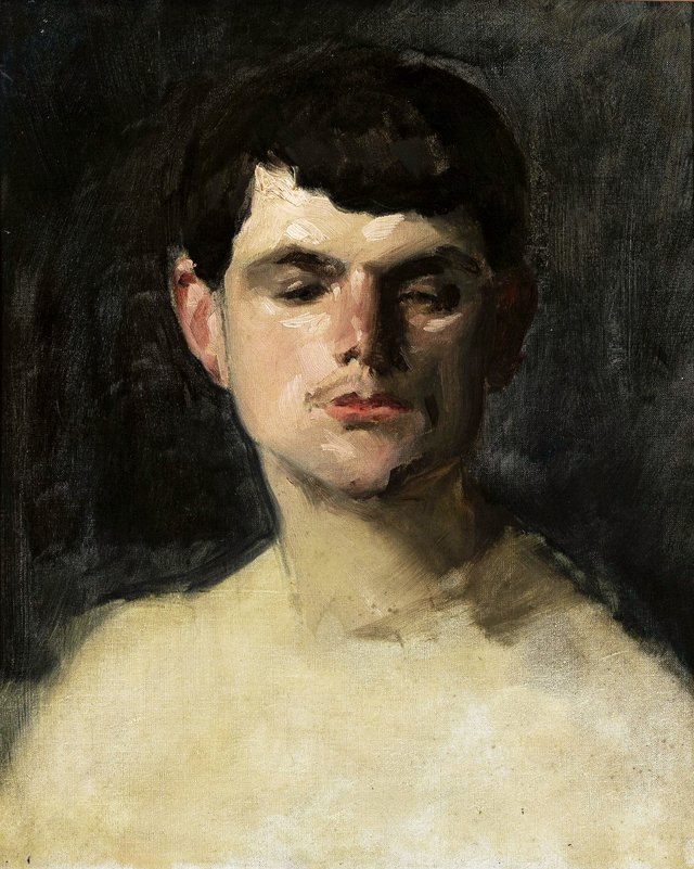 A study of a head. by Carolus-Duran