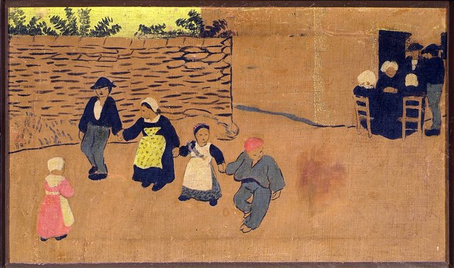 The Game of Breton children. by Paul Sérusier