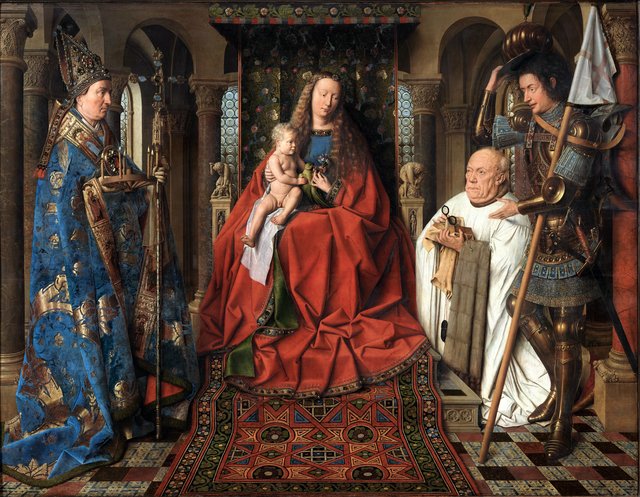 Madonna with Canon Joris van der Paele by Jan van Eyck
