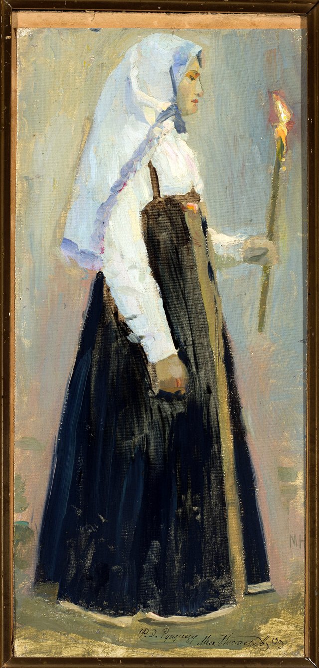 Nun by Mikhail Nesterov