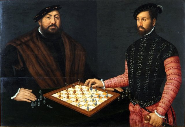 Von Sachsen vs. a Spaniard by Antonis Mor