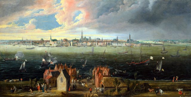 View of the city of Antwerp by Jan Wildens