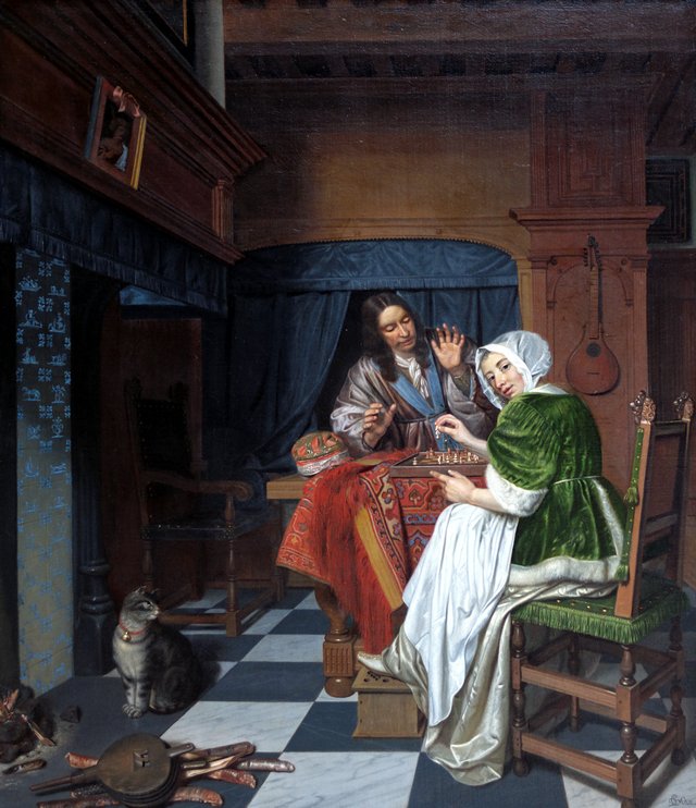 The Chess Players by Cornelis de Man