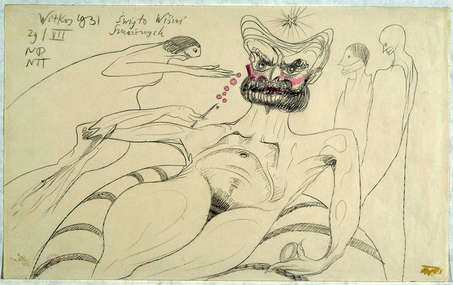 Feast of fried cherries by Stanisław Ignacy Witkiewicz