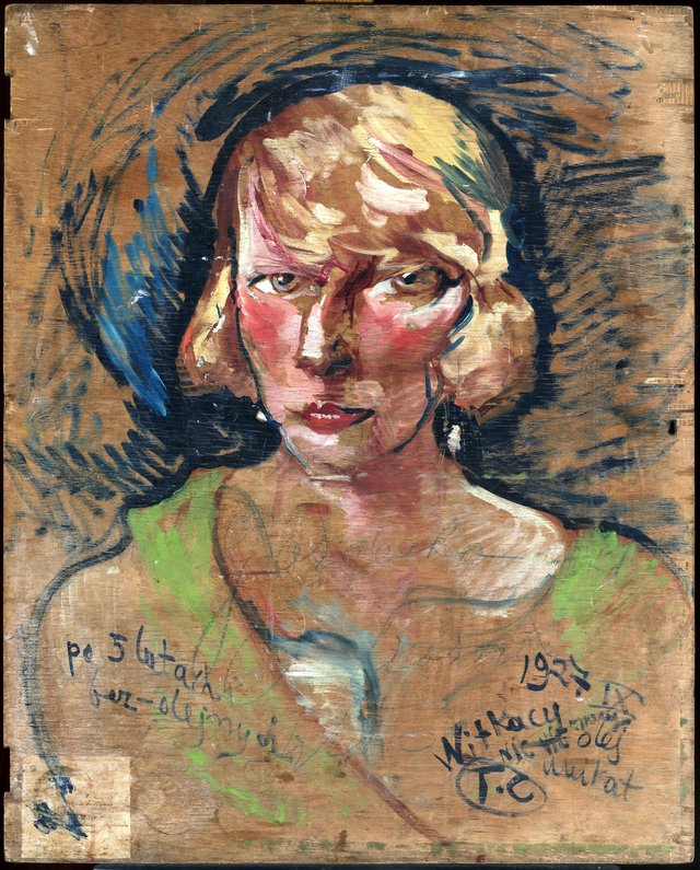 Portrait of Maria Stawarska-Golińska by Stanisław Ignacy Witkiewicz