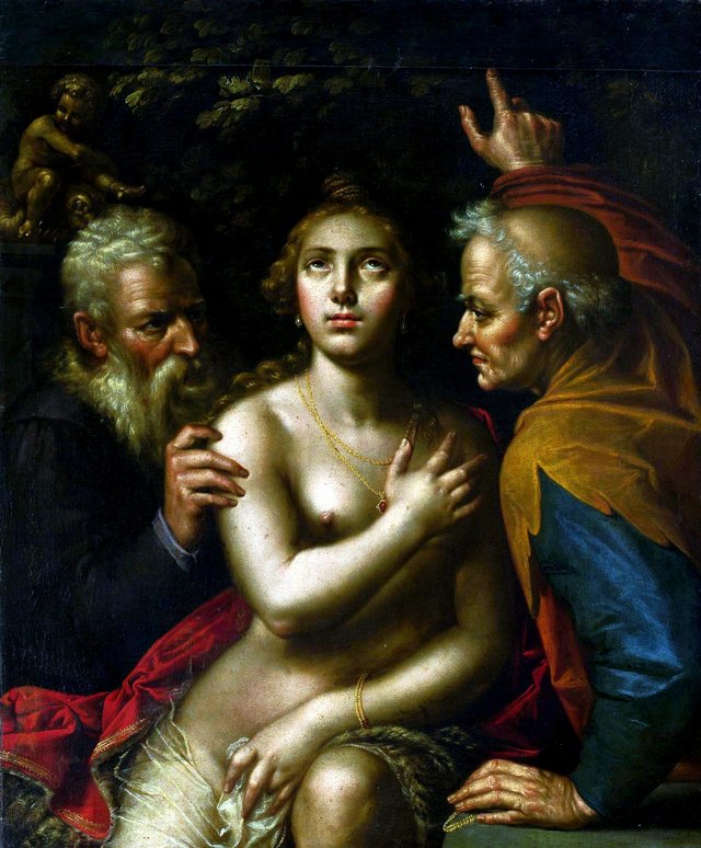 Susanna and the Elders by Hendrik Goltzius