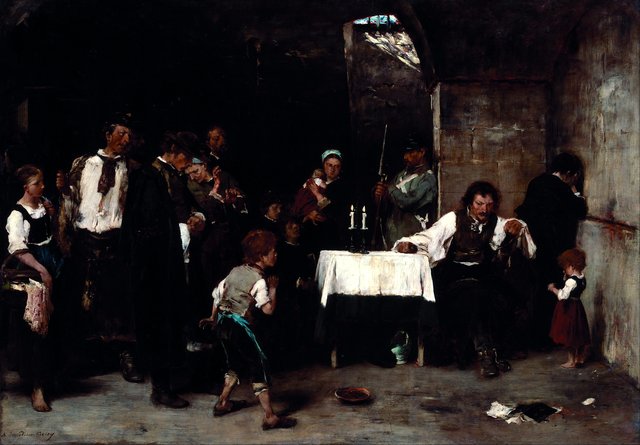 The Condemned Cell I by Mihály Munkácsy