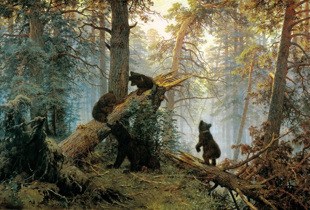 Morning in a Pine Forest by Ivan Shishkin