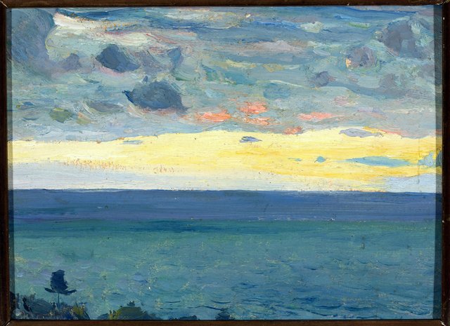 Sea view. by Mikhail Nesterov
