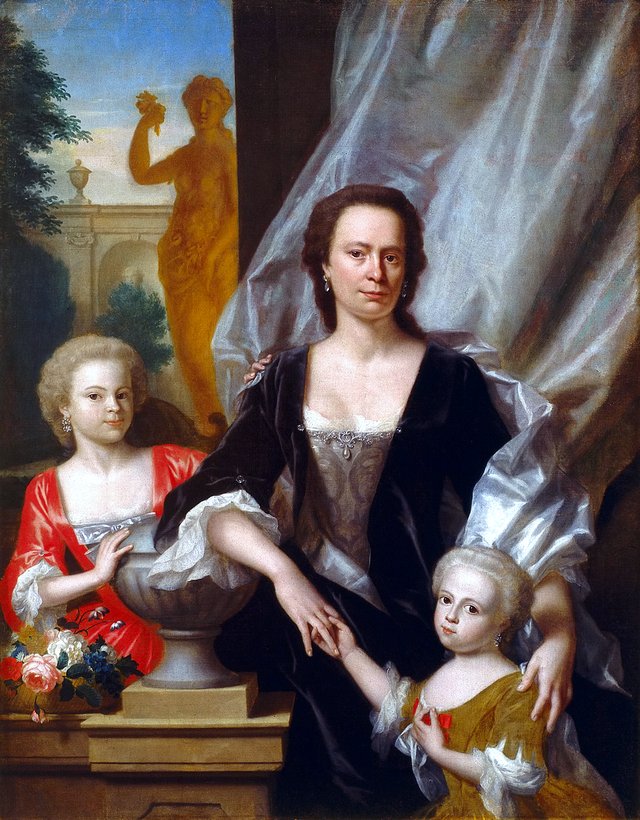 Sybilla Volkera Sichterman-Sadelijn and her daughters Sybilla Volkera and Christina Elisabeth by Philip van Dijk