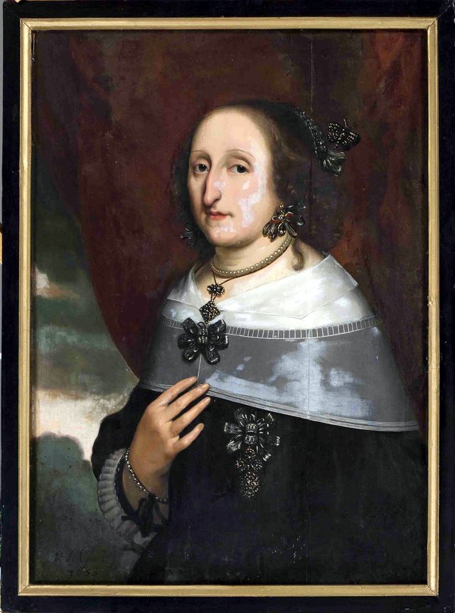 Portrait of Sophia Anna van Pipenpoy by Wybrand de Geest