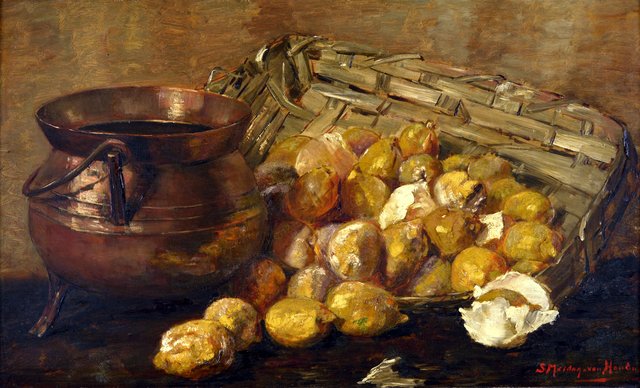 Vruchtstilleven by Sina Mesdag-van Houten