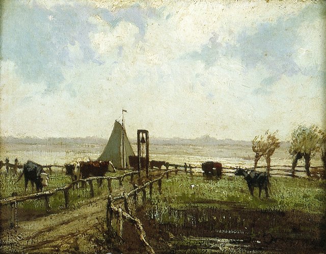 The ferry by Willem Maris
