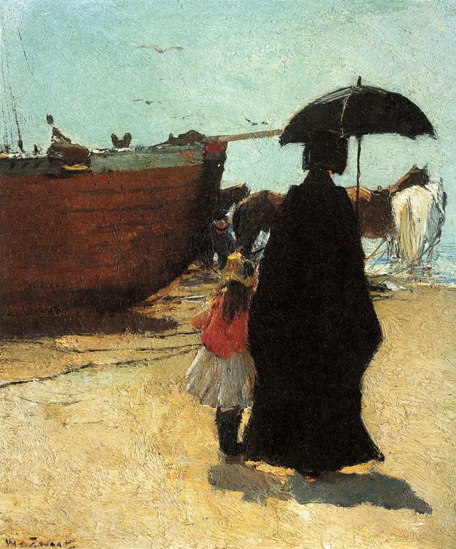 At the beach by Willem de Zwart