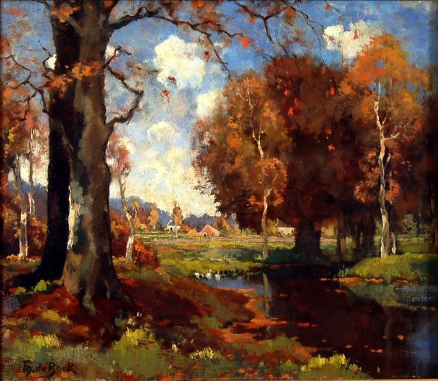 Bosgezicht by Théophile de Bock