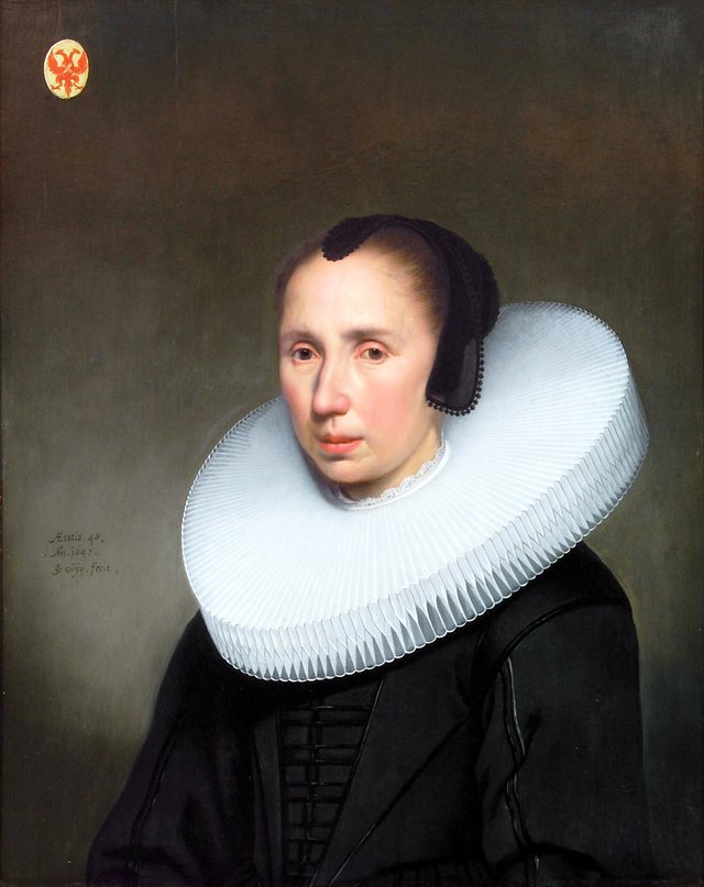 Portrait of Emerentia van Driel by Jacob Gerritsz. Cuyp