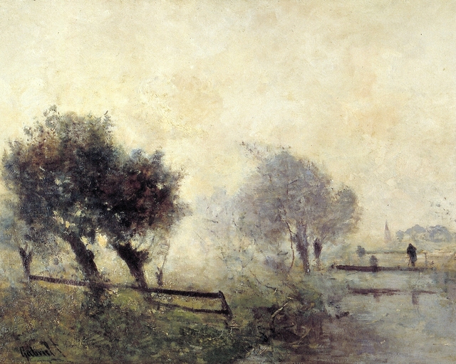 Herfstmorgen by Paul Joseph Constantin Gabriël
