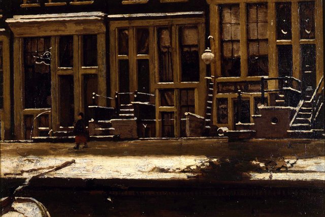 Gevels aan de Oude Waal by Willem Witsen