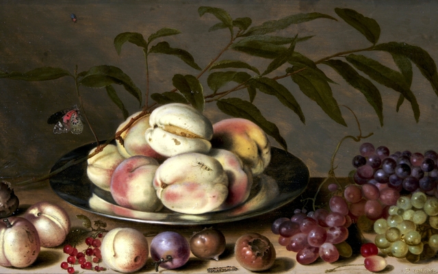 Stilleven met vruchten by Balthasar van der Ast